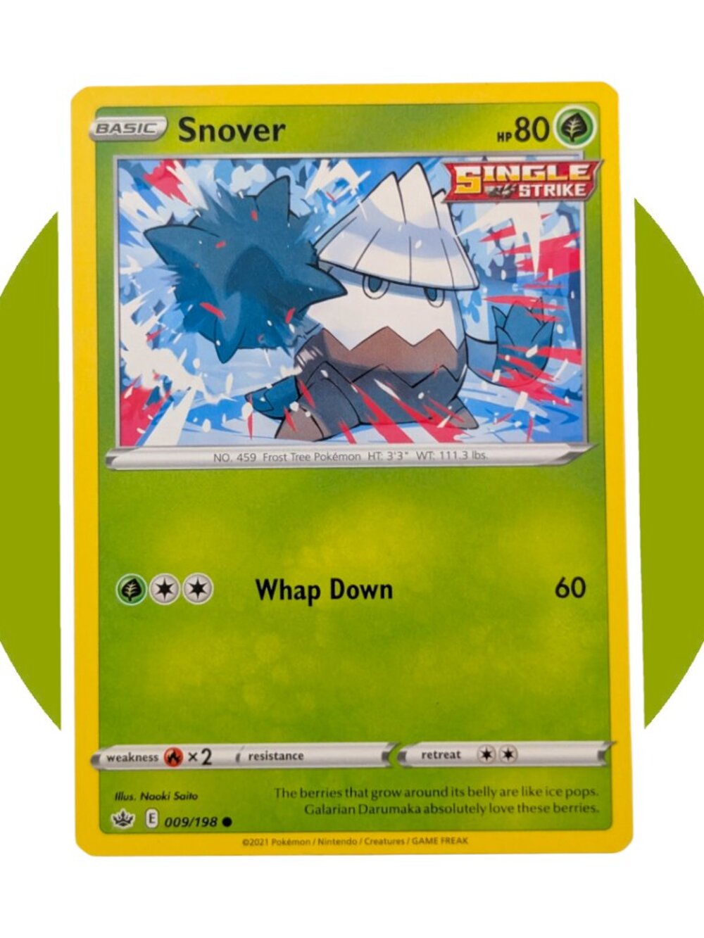 Chilling Reign Pokemon Card (M03): Snover 009/198